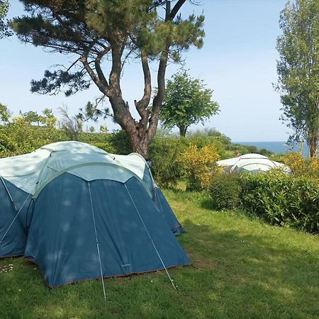 Tente 3 Chambres, Petit Camping Familial Vue Mer Plestin-les-Grèves المظهر الخارجي الصورة