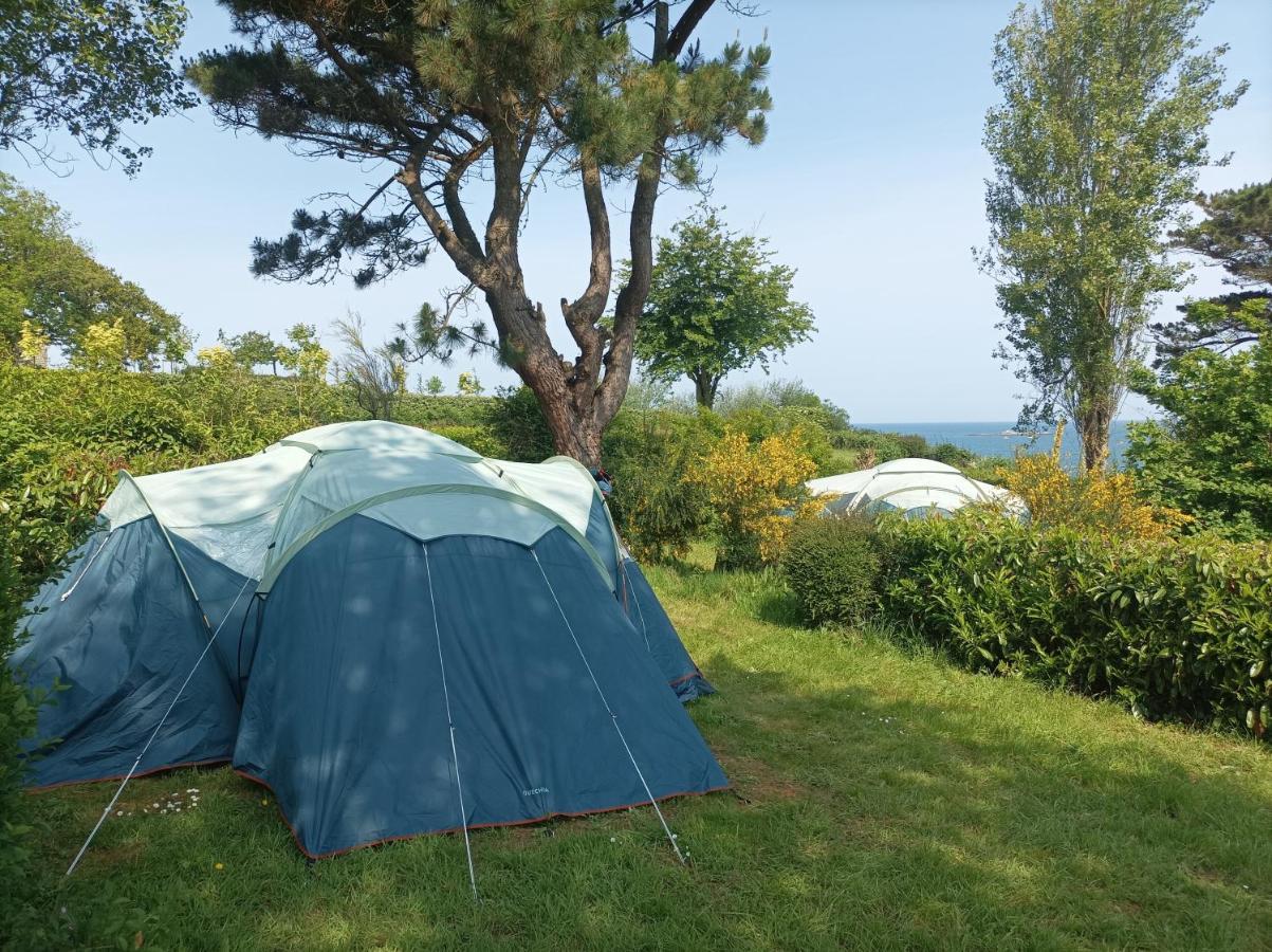 Tente 3 Chambres, Petit Camping Familial Vue Mer Plestin-les-Grèves المظهر الخارجي الصورة